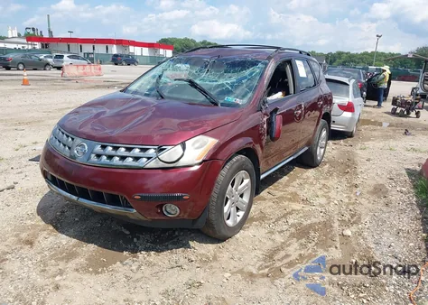 2007 Nissan Murano S z USA, uszkodzony, nr VIN JN8AZ08W87W641105